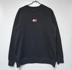 トミー ジーンズ ブラック スウェット Tシャツ