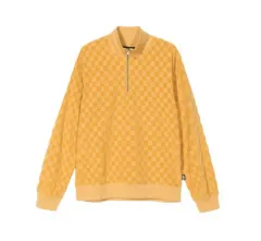 STUSSY CHECK ハーフジップアップ プルオーバー