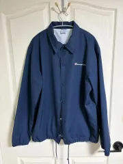 チャンピオン ネイビー コーチジャケット
