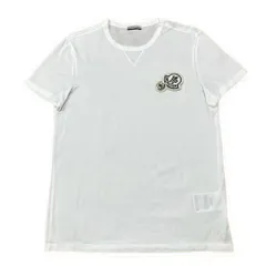 モンクレール　ダブルロゴ　ワッペン　ホワイト　Ｓ　Tシャツ　5S115