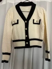 ツイード パール ニット セーター 55