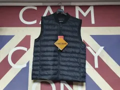 TBJ TBJ シボリネック 軽量 グース ダウン ベスト XL 105 ブラック