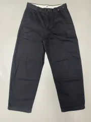 UNIQLO U ワイドフィット チノ パンツ ブラック 76