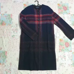 トミーヒルフィガー ウール チェック コート