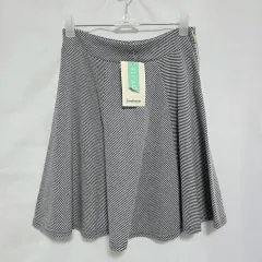 新品) ストラディバリウス ストライプ ネイビー フレアスカート レディース 26 1016