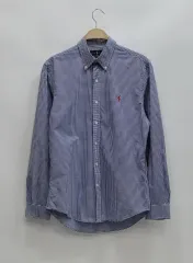 POLO ポロ ラルフローレン スリムフィット ストライプ シャツ / L (175/96A)