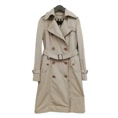 バーバリーブラックレーベル BURBERRY BLACK LABEL ナイロン トレンチコート チェックライナー付 40 ライトベージュ