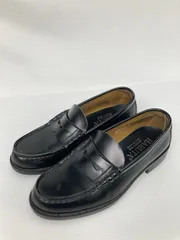 HARUTA ハルタ ローファー 26 ブラック レザー・本革 無地 コインローファー