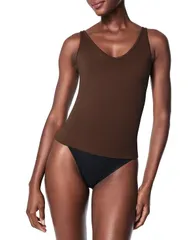 スパンク レディース トップス タンクトップ SPANX Womens Everyday Seamless Shaping Tank Top Chestnut Brown ブラウンのサムネイル