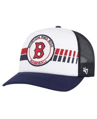 47 ブランド メンズ アクセサリー 帽子 47 Brand Mens WhiteNavy Boston Red Sox Cooperstown Collection Pack Express Trucker Adjustable Hat White Navy