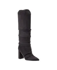 マークフィッシャー レディース シューズ ブーツ・レインブーツ ヒール Marc Fisher Womens Fadora High Shaft Block Heel Knee High Dress Boots Black ブラック