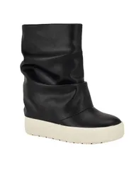 ゲス レディース シューズ スニーカー ブーツ GUESS Womens Guinna Fold Over Slouchy Silhouette Booties Black ブラック
