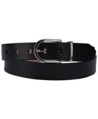 カルバンクライン レディース アクセサリー ベルト Calvin Klein Womens Rounded Buckle Trouser Pant Dress Belt Black ブラックのサムネイル