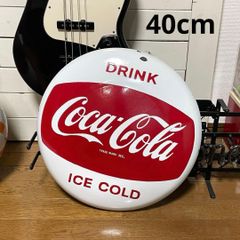 【希少】コカコーラ 40cm 白ボタン ホーロー看板 ビッグサイズ ヴィンテージ Yahoo!オークション - 「コカコーラ 看板 昭和」の落札相場・落札価格