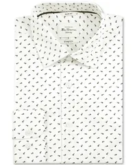 ベンシャーマン メンズ トップス シャツ プリント Ben Sherman MenslimFit FlowerPrint Shirt White ホワイトのサムネイル