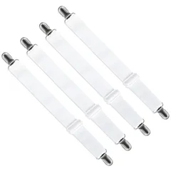 【人気商品】クリップ ずれ防止 布団カバー ずれ防止 クリップ 220cmまで伸べる！ずれ落ち防止 布団 シーツ 布団 滑り止め シーツ固定 4本入 LIHAO ズレ防止クリップ ソファー シーツ ズレ防止 アイロン台カバークリップ