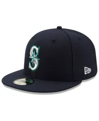 ニューエラ メンズ アクセサリー 帽子 キャップ New Era Seattle Mariners Authentic Collection 59FIFTY Cap Navy ネイビー