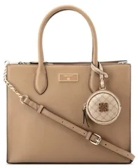 ナインウェスト レディース バッグ Nine West Magdalina Triple Compartment Medium Shopper Bag New Khaki Logo Dark Cameのサムネイル