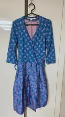 266 DVFダイアンフォン 正規品クラインフラワープリント ラップONE PIECE