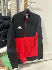 ヴィンテージ adidas ブラック/レッド トラックジャージ