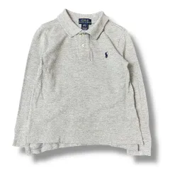 ポロラルフローレン キッズ ネイビー ポニー グレー カラ Tシャツ 3T
