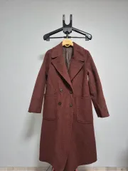 ブラウン ウールコート