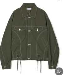 PARTIMENTO(パルティメント) カーキ レースアップ ステッチ ジャケット (新品)