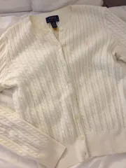 ポロ アイボリー カーディガン