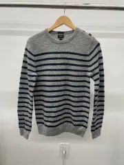 レディース) J.Crew ジェイクルー メリノウール100% エルボー パッチ ニット Sサイズ