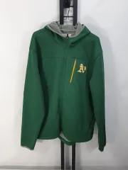 G-III オークランド・アスレチックス ソフトシェル ジャケット ジャージ トラックジャージ グリーン L