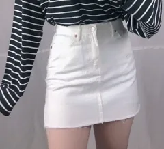 新品選択 2枚 デニムミニスカート