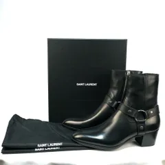 SAINT LAURENT PARIS サンローランパリ クラシック ワイヤット ハーネス ブーツ 60MM レザー ブラック 41サイズ（約26cm） 44サイズ（約29cm）681339 1YL00 新品未使用のサムネイル