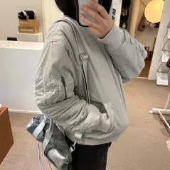 ミントグレー ブルゾン ジャケット パイロットジャンパー アウター