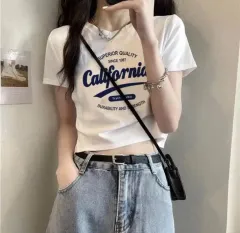 クロップド半袖Tシャツ