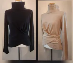 ユニクロ 花田嶋 ヒートテック フリース ハイネック Tシャツ