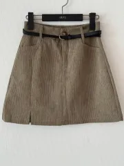 新品コーデュロイスカート ベルト含む