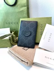 24年 デパート購入 グッチ インターロッキング オーガナイザー カードウォレット