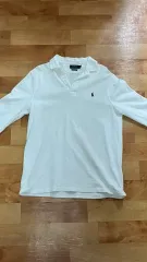 ポロ ラルフローレン 白 ラグビーシャツ