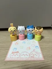 ちいかわ スタンプ フィギュア 4種セット うさぎ、ちいかわ、ハチワレ、くりまんじゅう
