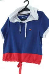 W(S) トミーヒルフィガー フード付きTシャツ レイヤード用半袖-15D89