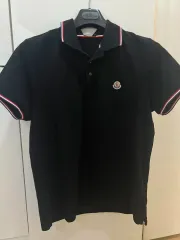 23ss MONCLER（モンクレール） カラーTシャツ ブラック XL (新品同様)