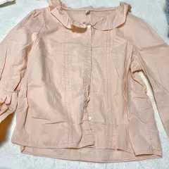 ピーチフリルブラウス