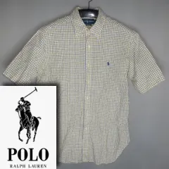POLO RALPH LAUREN/メンズ105/クラシックフィットチェックパターン半袖シャツTシャツ/ヴィンテージ145