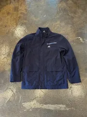 00s アディダス ネイビー ウィンドブレーカー ジャケット M