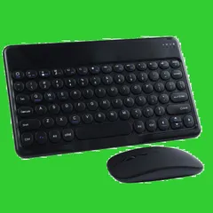 Mac iOS Windows 携帯便利 軽量 Android対応 薄型 コンパクト 可愛い 長時間稼働 充電式 ワイヤレスキーボード 10インチ 英語配列 タブレット/スマホ用キーボード ipad対応キーボード Bluetoothキーボードマウスセット (青