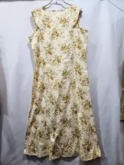 日本 Rue de Boc ほのかな花柄ショルダーがかわいいノースリーブロングワンピース sr5