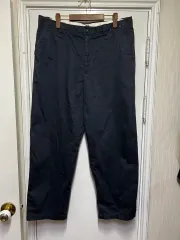 ユニクロ U ワイド チノ パンツ ネイビー 91cm