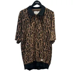 M ワコマリア レオパード ニット ポロ