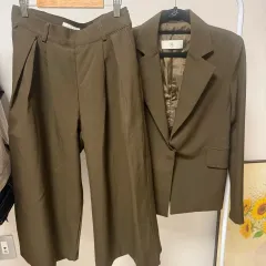 セットアップ ジャケット セット 7分袖セットアップ ワイド