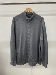 オーバーサイズ115)バナナリパブリック スーピマコットン ニット ジップアップ ジャケット